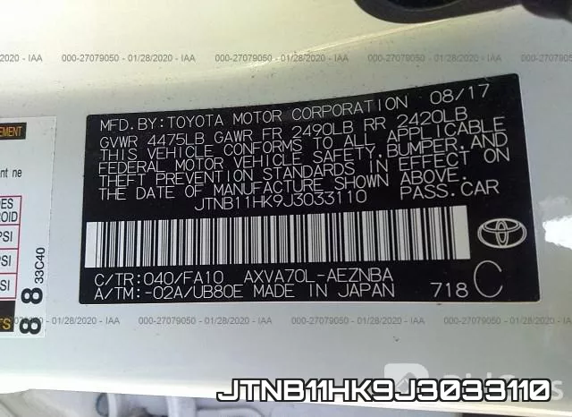 JTNB11HK9J3033110 фото 10