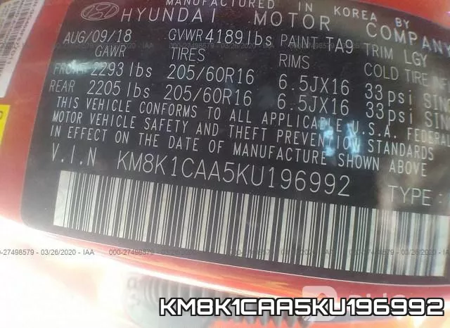KM8K1CAA5KU196992 фото 10