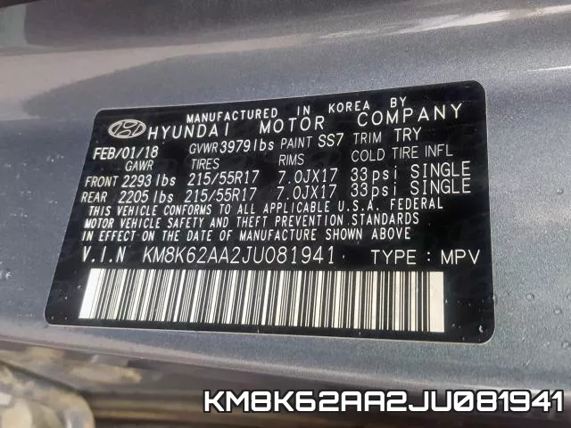 KM8K62AA2JU081941 фото 2