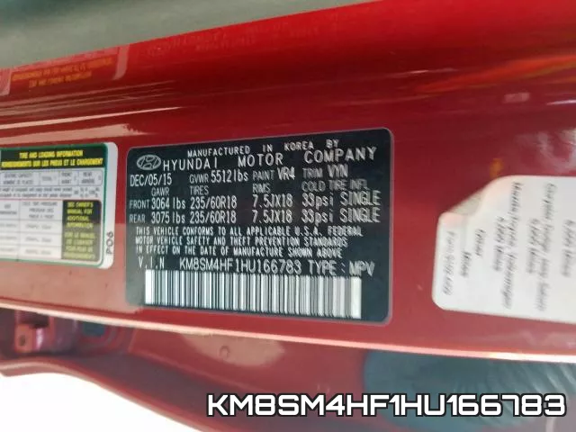 KM8SM4HF1HU166783 фото 2