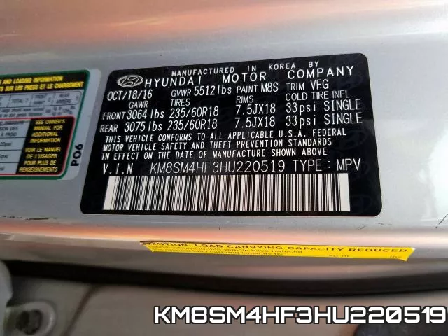 KM8SM4HF3HU220519 фото 2