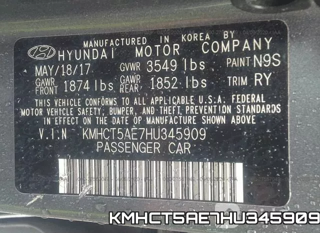 KMHCT5AE7HU345909 фото 10
