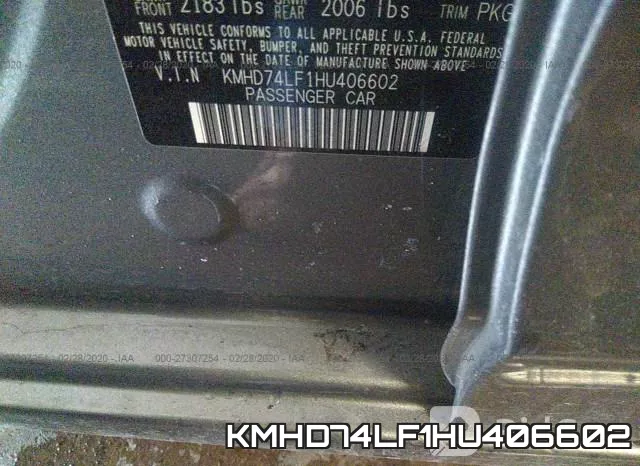 KMHD74LF1HU406602 фото 10