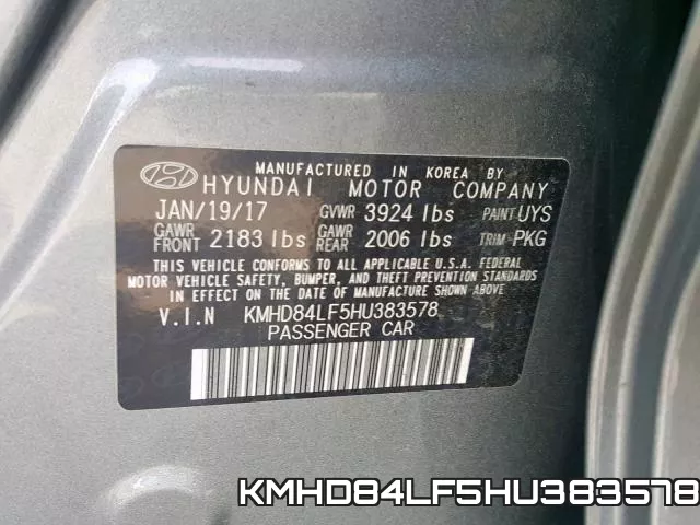KMHD84LF5HU383578 фото 2
