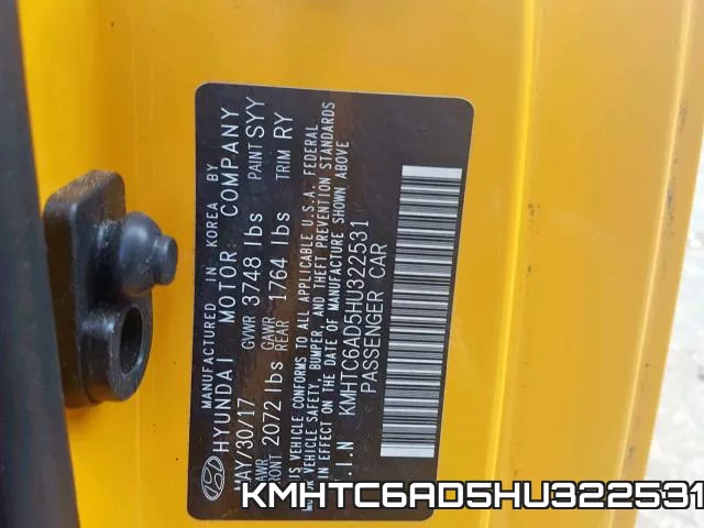 KMHTC6AD5HU322531 фото 2