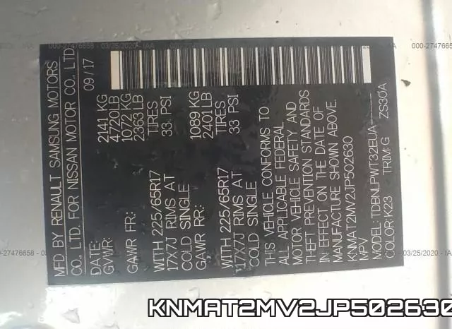 KNMAT2MV2JP502630 фото 10