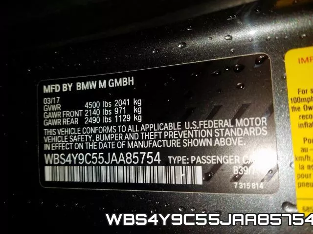 WBS4Y9C55JAA85754 фото 2