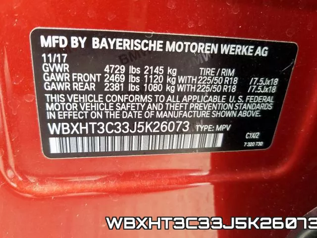 WBXHT3C33J5K26073 фото 2