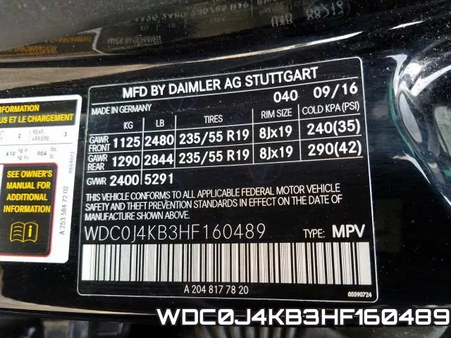 WDC0J4KB3HF160489 фото 2