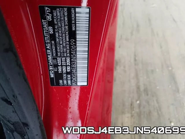 WDDSJ4EB3JN540699 фото 2
