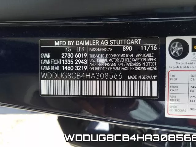 WDDUG8CB4HA308566 фото 2