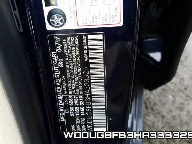 WDDUG8FB3HA333325 фото 2