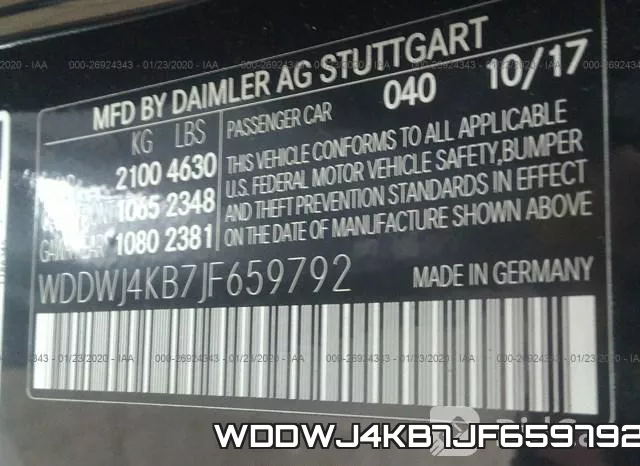 WDDWJ4KB7JF659792 фото 10