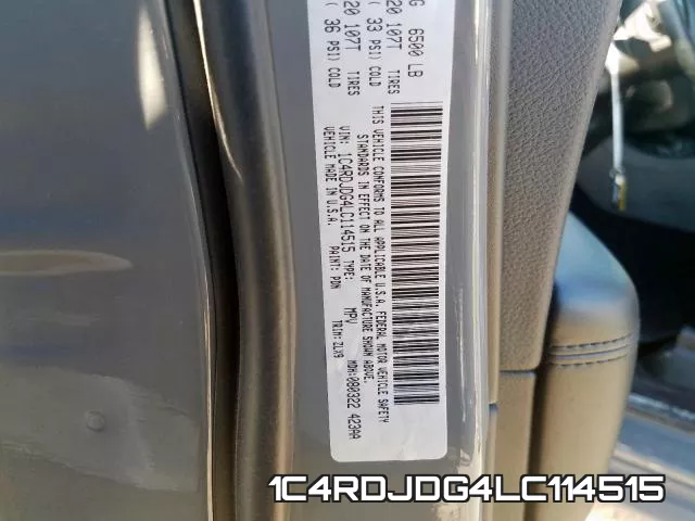 1C4RDJDG4LC114515 фото 2