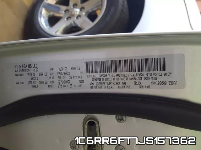 1C6RR6FT7JS157362 фото 2