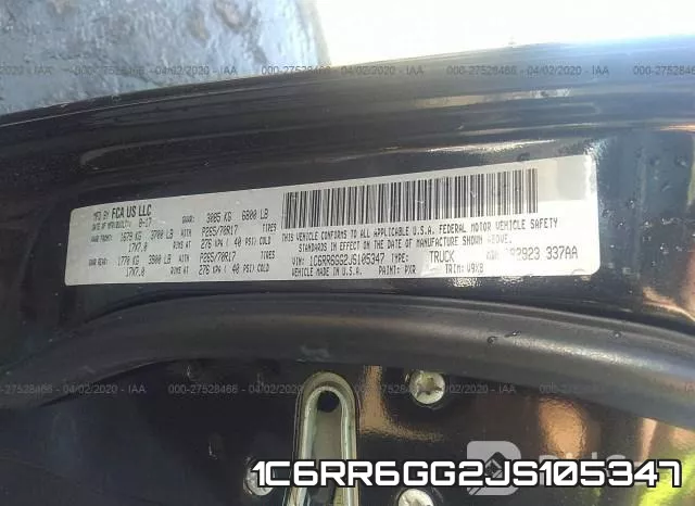 1C6RR6GG2JS105347 фото 10
