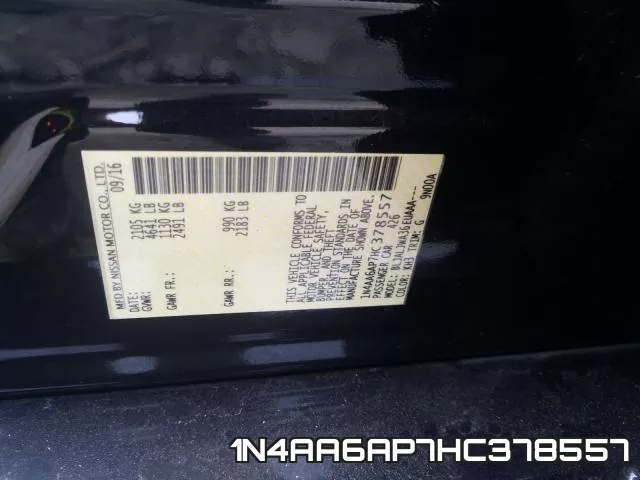 1N4AA6AP7HC378557 фото 2