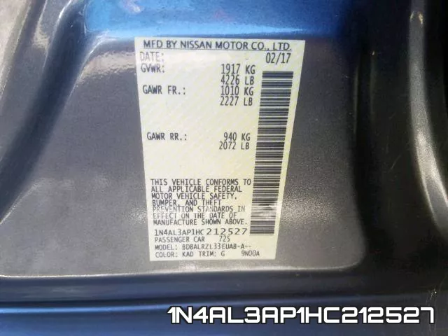 1N4AL3AP1HC212527 фото 2