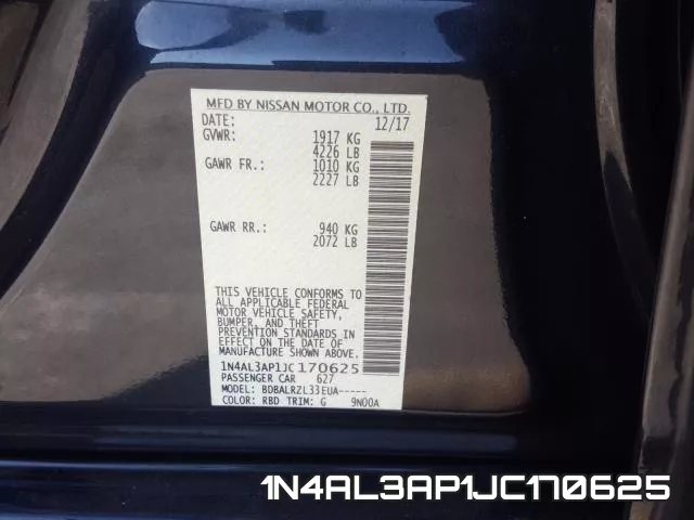 1N4AL3AP1JC170625 фото 2