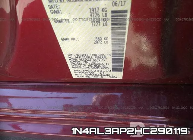 1N4AL3AP2HC290119 фото 10