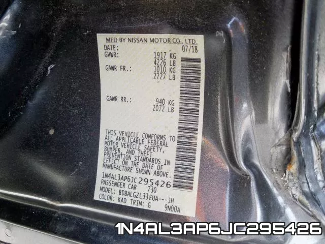 1N4AL3AP6JC295426 фото 2