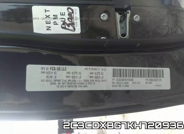 2C3CDXBG7KH720936 фото 10