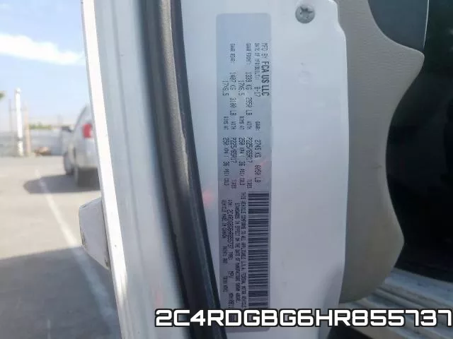 2C4RDGBG6HR855737 фото 2