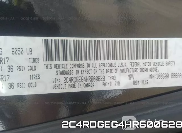 2C4RDGEG4HR600628 фото 10