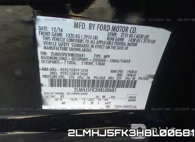 2LMHJ5FK3HBL00681 фото 10
