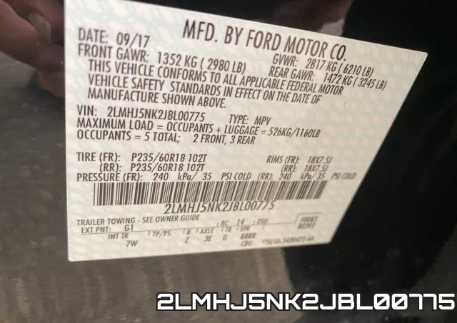 2LMHJ5NK2JBL00775 фото 2