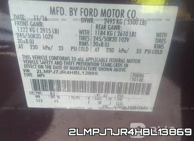 2LMPJ7JR4HBL13869 фото 10