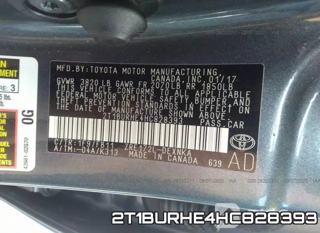 2T1BURHE4HC828393 фото 10