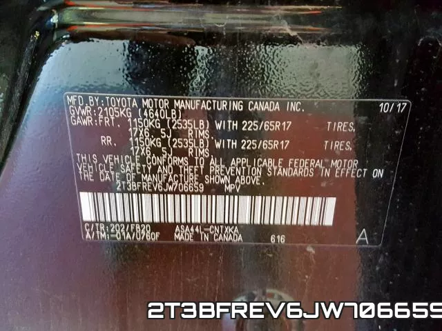 2T3BFREV6JW706659 фото 2