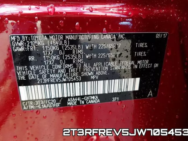 2T3RFREV5JW705453 фото 2