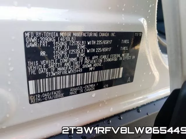 2T3W1RFV8LW065449 фото 2