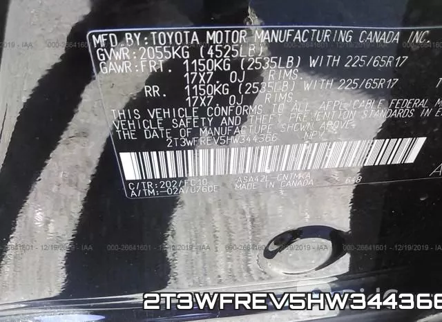2T3WFREV5HW344366 фото 10