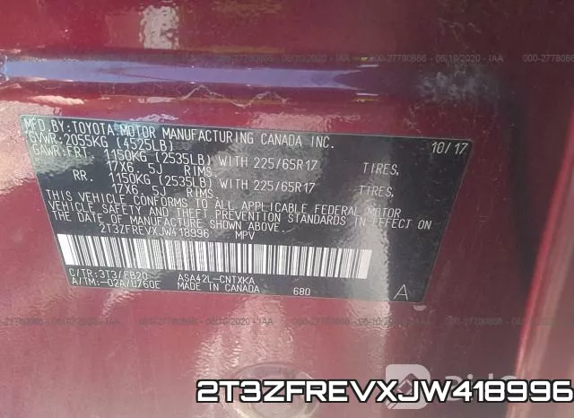 2T3ZFREVXJW418996 фото 10