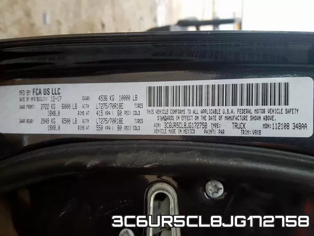 3C6UR5CL8JG172758 фото 2