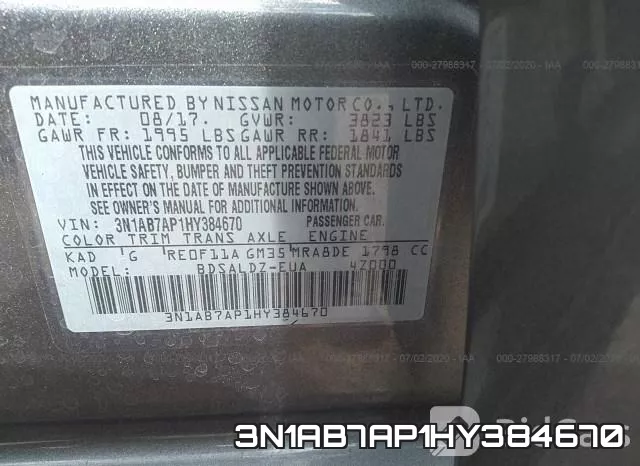 3N1AB7AP1HY384670 фото 10