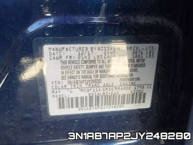 3N1AB7AP2JY248280 фото 2