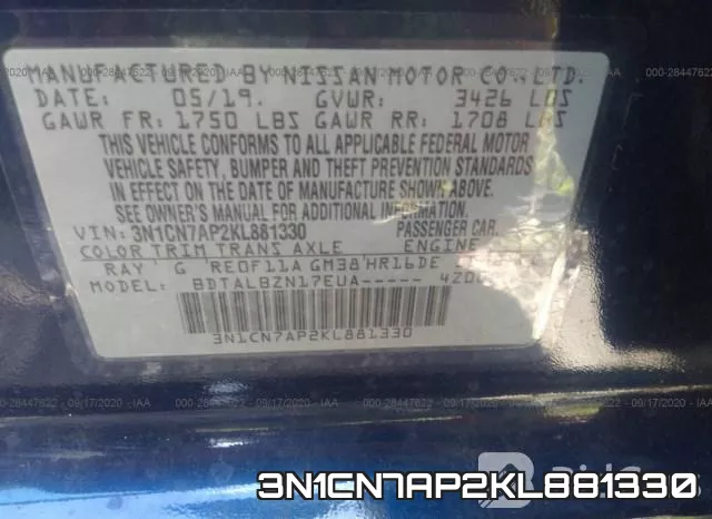 3N1CN7AP2KL881330 фото 10