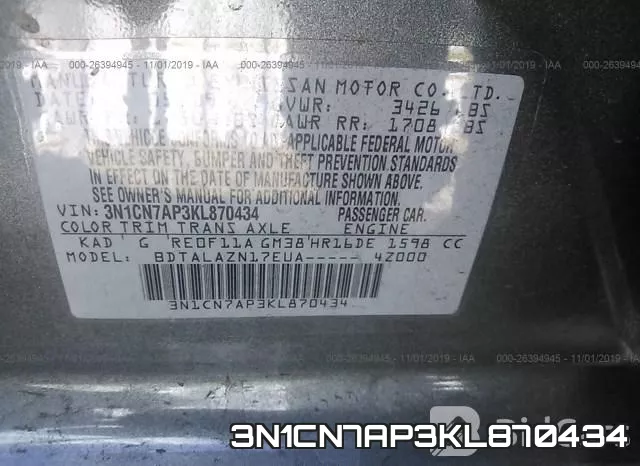 3N1CN7AP3KL870434 фото 10