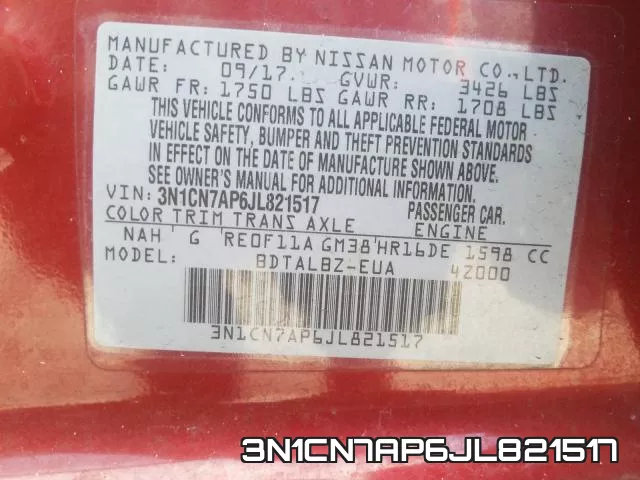 3N1CN7AP6JL821517 фото 2