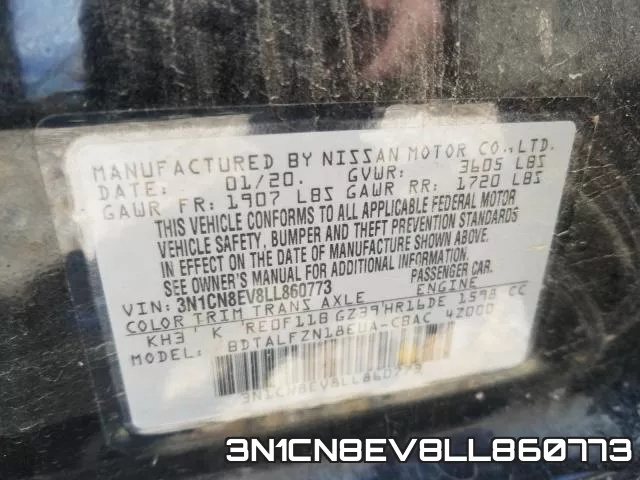 3N1CN8EV8LL860773 фото 2