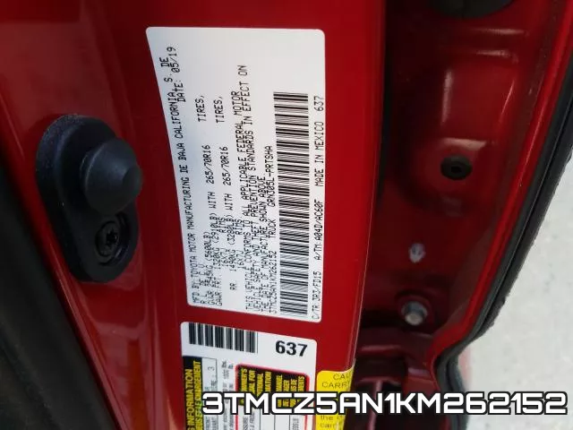 3TMCZ5AN1KM262152 фото 2