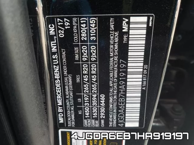 4JGDA6EB7HA919197 фото 2