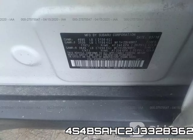4S4BSAHC2J3328362 фото 10