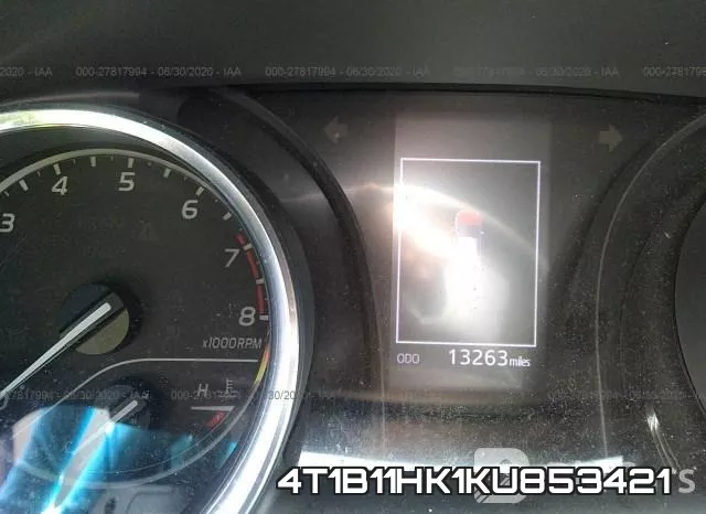 4T1B11HK1KU853421 фото 8