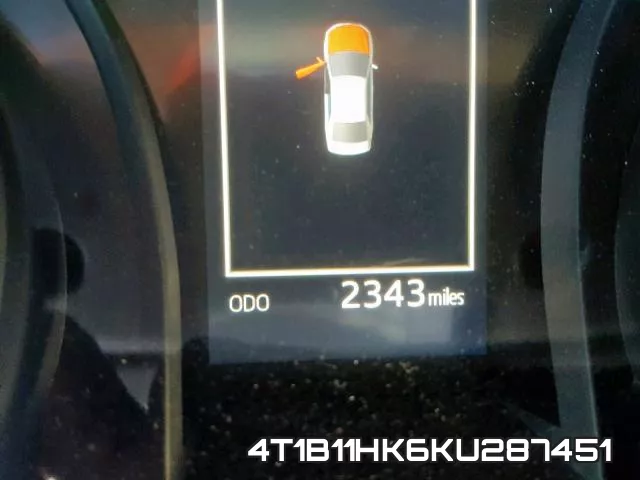 4T1B11HK6KU287451 фото 9