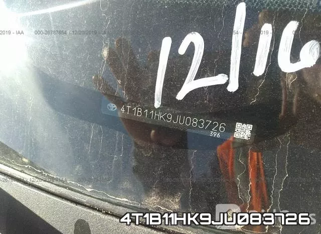 4T1B11HK9JU083726 фото 10